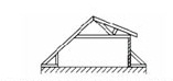 Ассиметричная стропильная ферма на основании